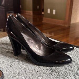 Calvin Klein Glossy Black Heels